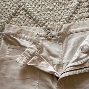 Nili Lotan Cream Pants barrel leg 4